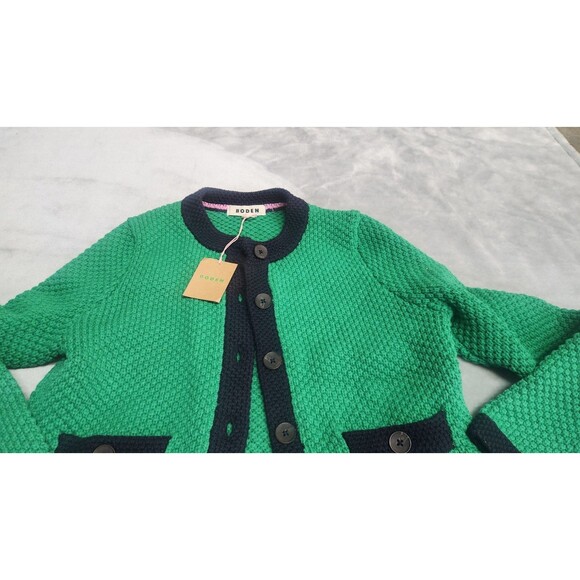Boden Women's Size 2 Green Libby Knitted Jacket NWT - Picture 2 of 8